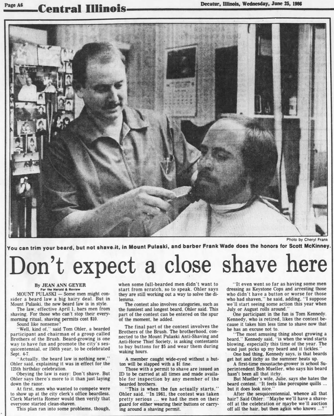 Don't expect a close shave here